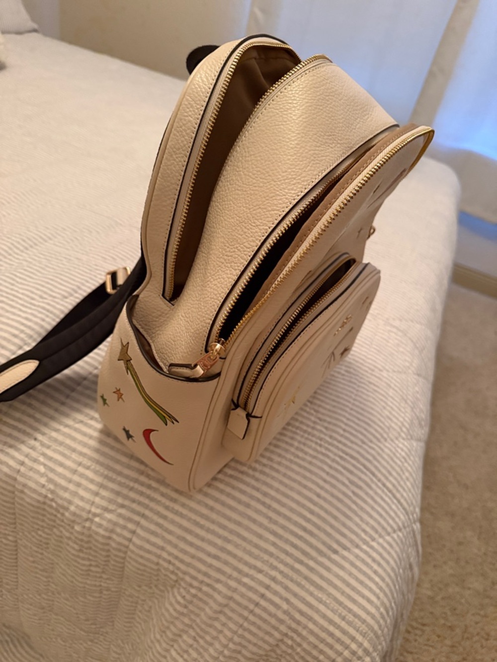 Coach Ivory Space Motif Mini Backpack with Colorful Accents - Picture 5 of 8